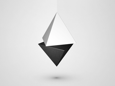 Pyramid I 3d bw minimal pyramid