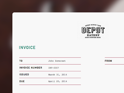 Invoice template - Pecan as fuck hipster invoice restaurant