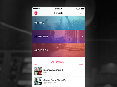 Apple Music - playlists apple beats itunes mobile music redesign