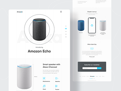 Amazon Echo : Product Landing page