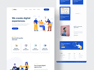 Digital Agency Website Concept