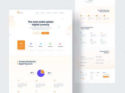 Digital Currency Landing Page by Md Shahed Hossain for Twinkle on Dribbble