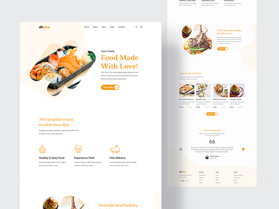 Food Restaurant Landing Page