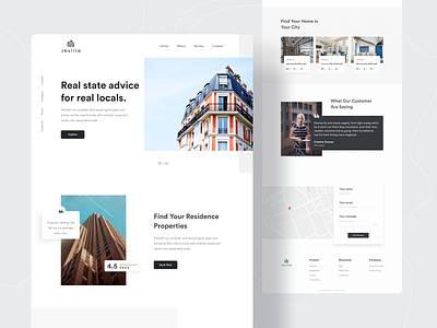 Real Estate Landing Page 2020 trend architecture dribbble best shot landing page landing page design popular shot property real estate real estate agency realestate trends twinkle uidesign uiux uiuxdesign web design webdesign website website concept website design
