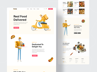 Food Delivery Landing Page 2020 trend dribbble best shot food food delivery food delivery service landing page landing page design landingpage popular shot redesign restaurant trends twinkle ui ux uidesign uiux design web design webdesign website concept website design