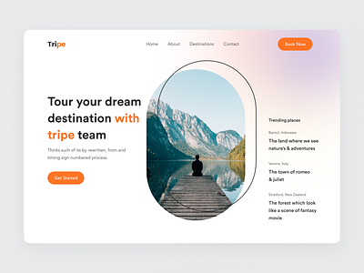 Travel Website Header Exploration 2021 trend dribbble best shot exploration explore header landing page landing page design popular shot redesign travel travel agency travel app travel blog travel booking travel website trends web design webdesign website concept website design