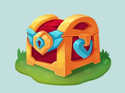 Chest game art game artist game dev game icons icon item