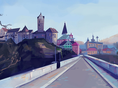 Landscape Study digital painting illustration