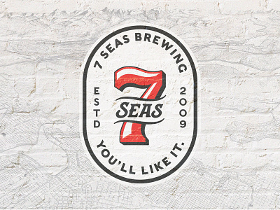 7 Seas Brewing beer beer branding branding brewery craft beer design identity illustration logo system rebrand