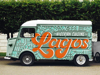 Lagos Food Truck branding food truck wordmark