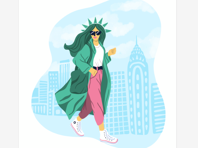NYC brunch spot illustration illustration digital illustration brunch nyc