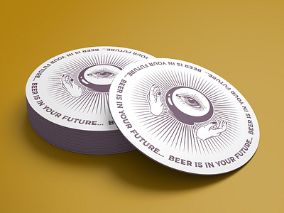Mysticism IPA beer beer branding beer design fortune teller illustration