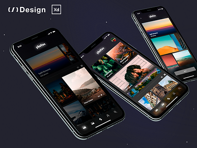 MyPhotos (free app concept) — Adobe XD design freebie ui xd