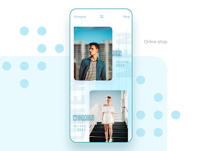 Online boutique adobe xd app design kit ui xd
