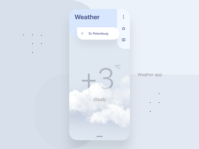 Weather - mobile app adobe xd app design kit ui weather xd