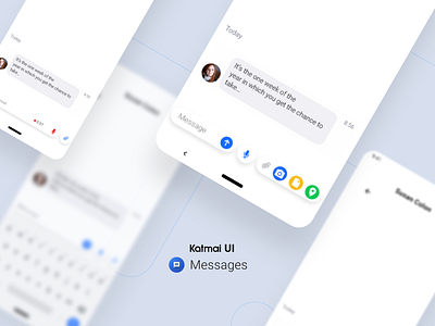 Katmai UI - Messages adobe xd app design kit ui xd