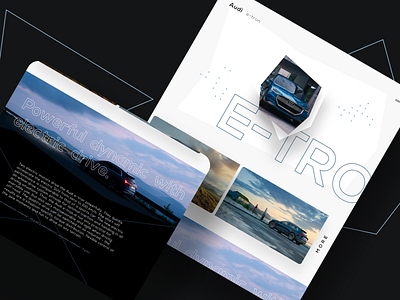 Audi e-tron - web adobe xd branding design free freebie ui ux web xd