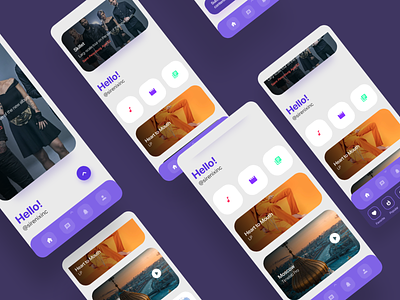 Streaming service animation app branding design invision invision studio kit