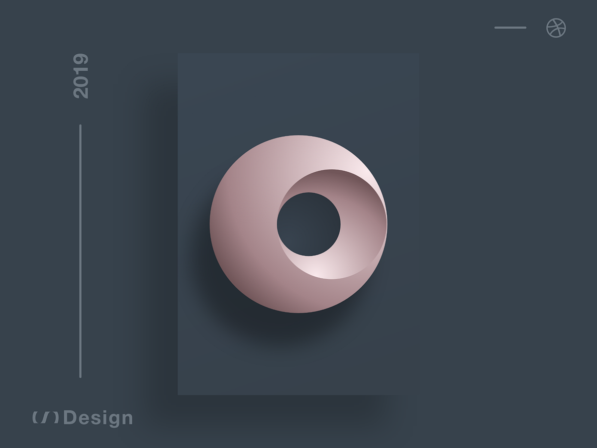 Poster — O by Daniel Nefedov on Dribbble