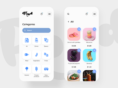 Food delivery app adobe xd app design kit mobile mobile app mobile design mobile ui ui xd