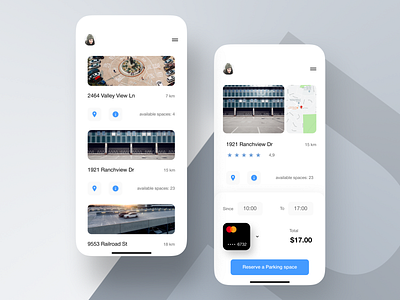 Car parking app app design figma figmadesign kit mobile mobile app mobile design mobile ui ui