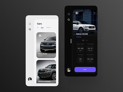 Carsharing app carsharing design figma mobile mobile app mobile ui ui