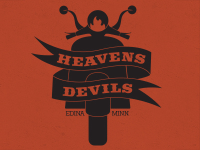 Heavens Devils Scooter Club branding devil logo minnesota moped scooter vector vespa