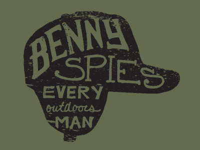 Bennyspies bennyspies fishing handlettering hunting texture