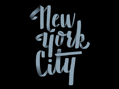 New York City brushlettering handlettering new york city