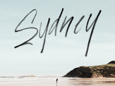 Sydney handlettering logo typography