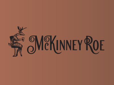 McKinney Roe brand logo restaurant stag