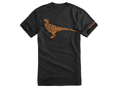 Benny Spies Tees handlettering hunting illustration pheasant roster screenprint t shirt type