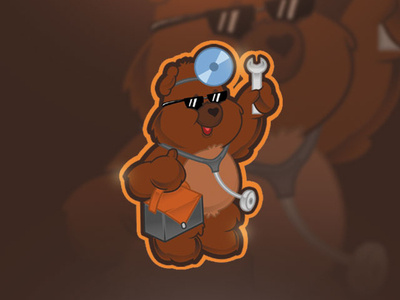 car bear mascot