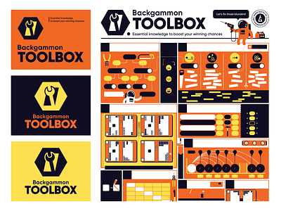 Backgammon TOOLBOX Poster backgammon backgammon galaxy gammon infographic poster poster design toolbox