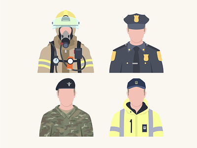 Uniforms cop firefighter police soldier uniforms