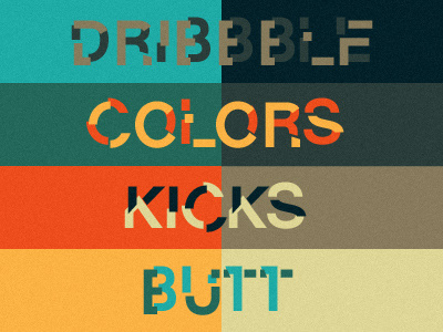 Dribbble Colors Kicks Butt