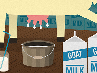 Goat Milk animal bucket carton drips drops floor goat goat milk legs milk straw tits trade gothic wood