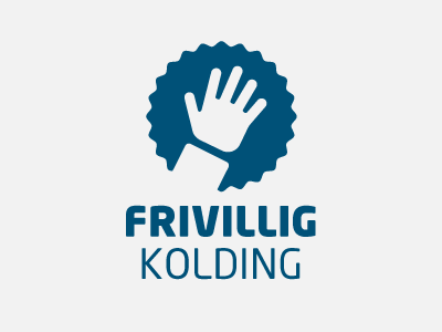 Frivillig Kolding Logo frivillig kolding frivilligkolding hand logo neo sans round