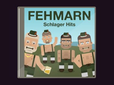 FEHMARN Schlager Hits beer bro case cd characters danmark fehmarn femern forbindelsen german green hits jewel men music people schlager tunnel tyskland