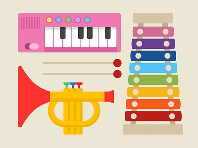 Weapons of Mass Destruction children instruments keyboard kids music sound toy toys trompet