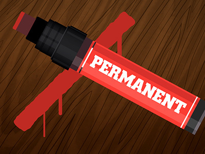 PERMANENT + DARK WOOD draw drip krink marker paint permanent red run wood wood grain