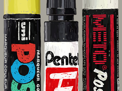 Posca Pentel Meto cap marker markers meto paint pentel posca poster marker rough uni