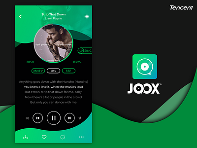 JOOX Free Music Streaming App Redesign app joox music redesign streaming tencent ui ux