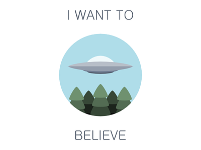 I want to believe icon poster tree ufo x files