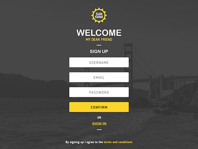 DailyUI #001 - Sign Up