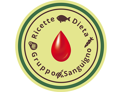 Ricette Dieta Gruppo Sanguigno branding design graphic design graphics illustration logo logotype typography vector