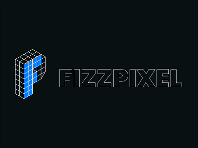 Fizzpixel v2 isometric isometric illustration logo
