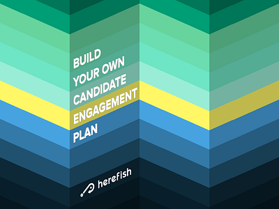 Candidate Engagement Plan Cover 3d branding cover zig zag