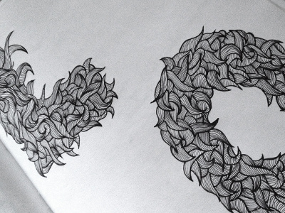 Curly drawing curls draw font texture