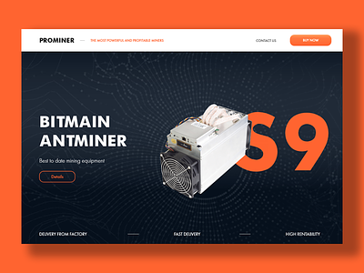 Prominer bitcoin bitcoin services landing page landing page design webdesign